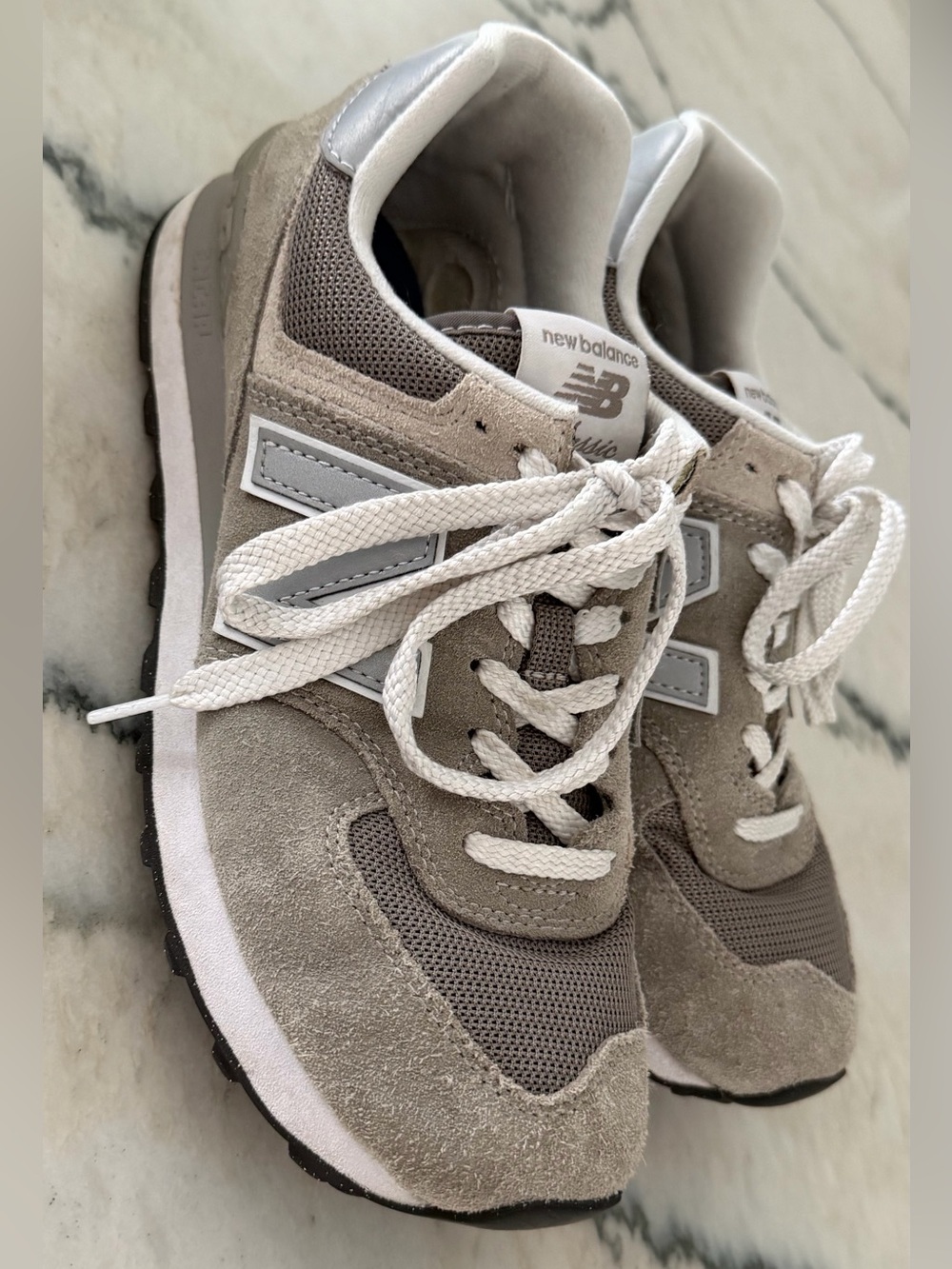 New Balance Women NB 574 Suede Athletic Sneakers.